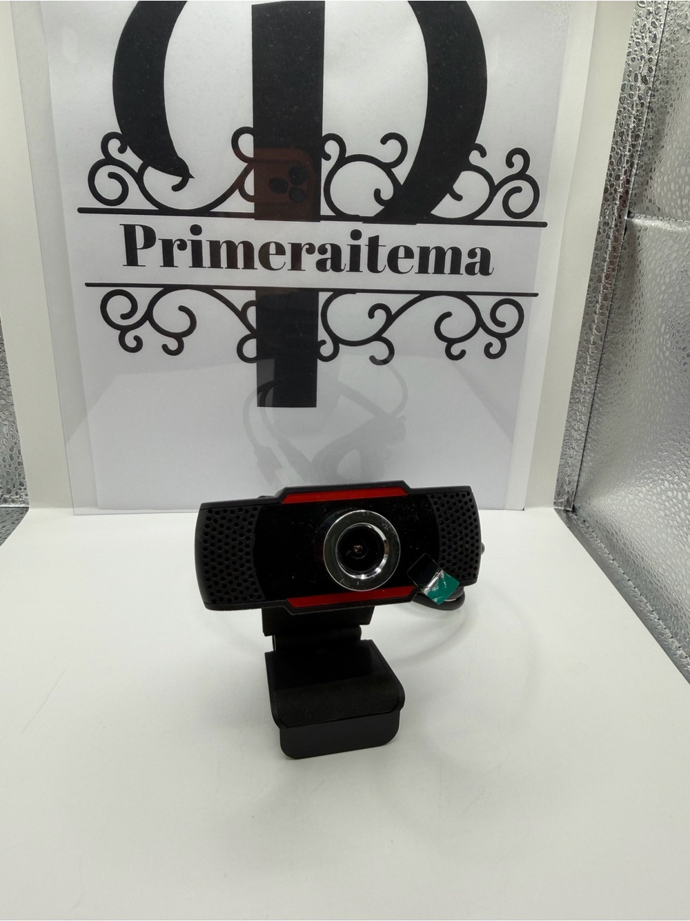 Black and Red USB Webcam